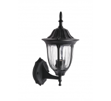 Уличный настенный светильник ЭРА Галатея GBW-105-BL-0380 230В Е27 IP54 чёрный вверх Б0071482