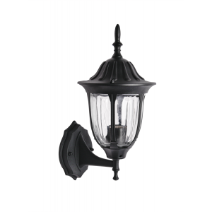 Уличный настенный светильник ЭРА Галатея GBW-105-BL-0380 230В Е27 IP54 чёрный вверх Б0071482