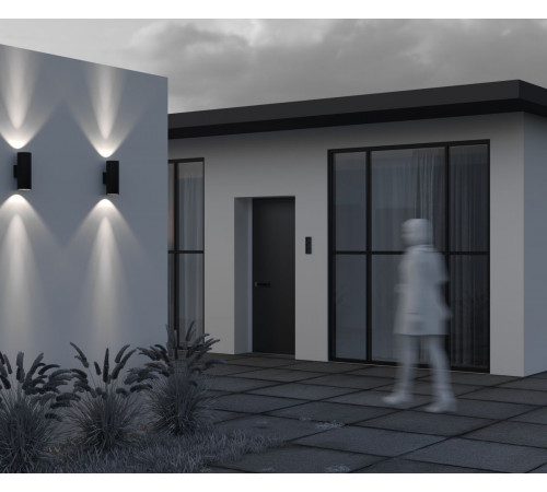 Уличный настенный светильник Maytoni Shim O514WL-L30B3K