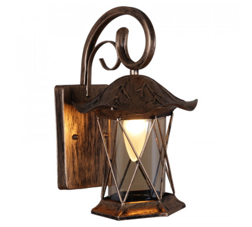 Уличный настенный светильник Reluce 08281-9.2-001U BKG RLOS