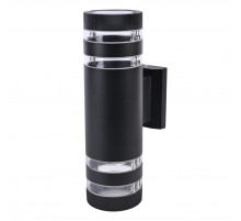 Уличный настенный светильник Uniel UUL-S20A 2x60W/E27 IP65 BLACK UL-00012921