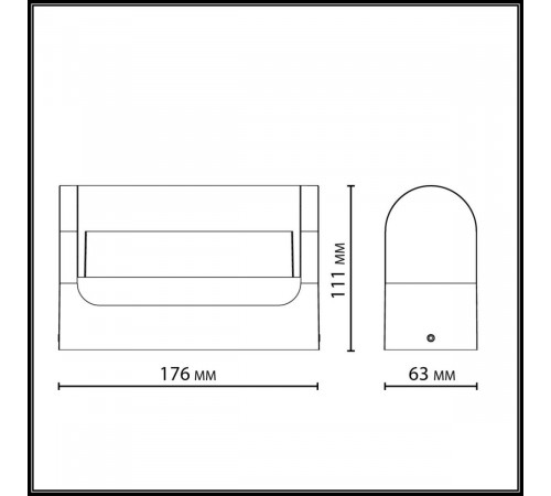 Уличный настенный светильник Odeon Light Nature Twinset 7118/12WL