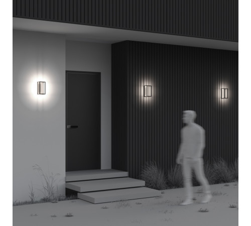 Уличный настенный светильник Maytoni Frame O527WL-L12B3K