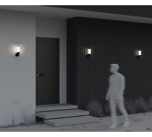 Уличный настенный светильник Maytoni Rib O502WL-01B