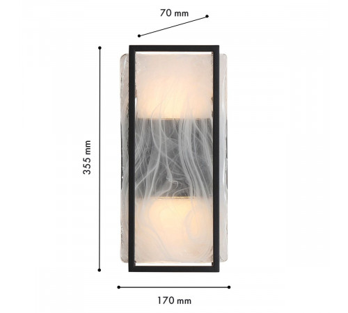 Уличный настенный светильник  Favourite Powder 4825-2W