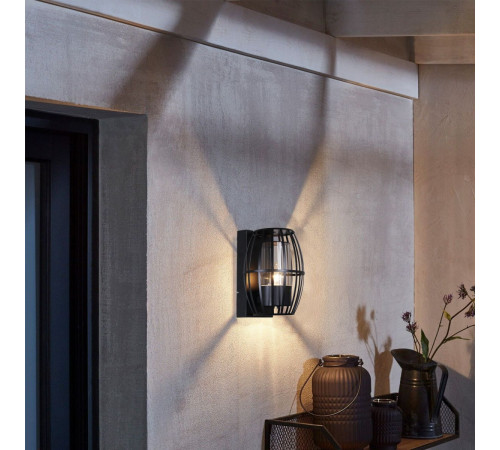 Уличный настенный светильник Reluce 08331-9.2-001JH E27 BK RLOS