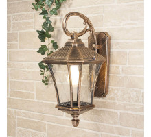 Уличный настенный светильник Elektrostandard Virgo D черное золото 4690389064845