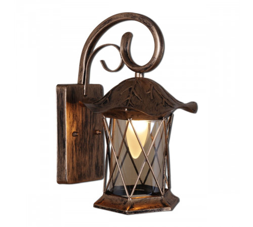 Уличный настенный светильник Reluce 08281-9.2-001U BKG RLOS