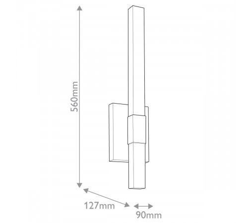 Уличный настенный светильник Kichler KL-NOCAR-M-BK