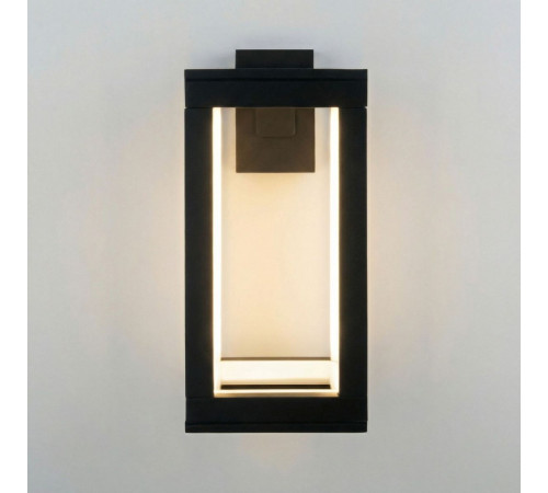 Уличный настенный светильник Elektrostandard Frame 1527 TECHNO LED черный 4690389219108 a072090