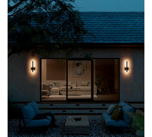 Уличный настенный светильник Kichler KL-NOCAR-M-BK