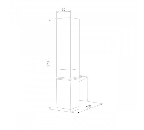 Уличный настенный светильник Elektrostandard 1534 TECHNO LED 3000K чёрный 4690389219191 a072067