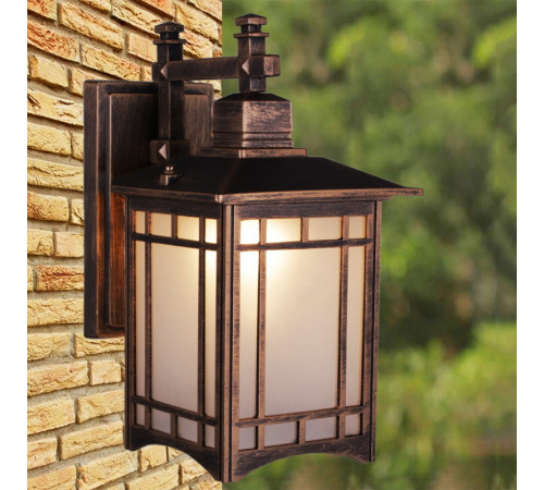 Уличный настенный светильник Reluce 08245-0.2-001U BKG