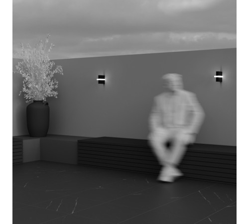 Уличный настенный светильник Maytoni Line O484WL-L6GF3K