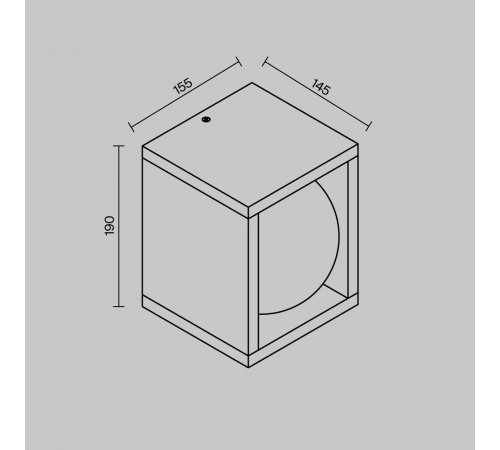 Уличный настенный светильник Maytoni Slate O483WL-L10GF3K