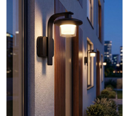 Уличный настенный светильник Reluce 08334-9.2-001JH LED12W BK RLOS