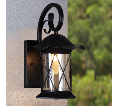 Уличный настенный светильник Reluce 08281-9.2-001U BK RLOS