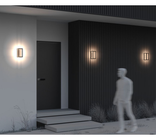 Уличный настенный светильник Maytoni Frame O527WL-L12B3K