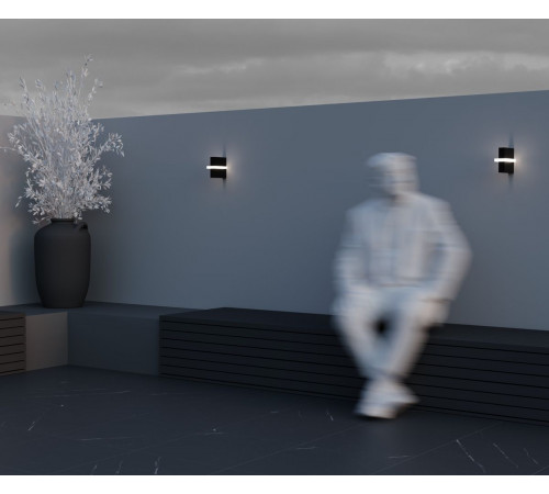 Уличный настенный светильник Maytoni Line O484WL-L6GF3K