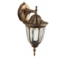 Уличный настенный светильник ЭРА Галатея GBW-105-1-BR-0380 230В Е27 IP54 бронза вниз Б0071485