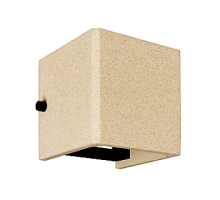 Уличный настенный светильник Arlight LGD-PERAN-WALL-S120x120-6W Warm3000 (Light ivory, 0-80 deg, 230V) (IP65 Бетон) 061760