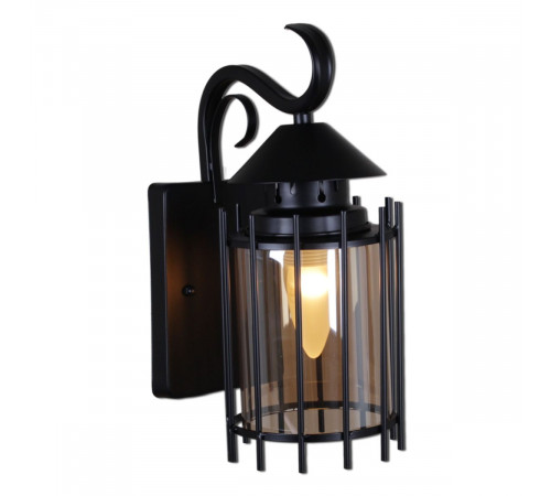 Уличный настенный светильник Reluce 08284-9.2-001U BK RLOS