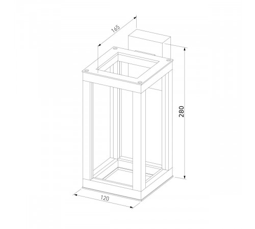 Уличный настенный светильник Elektrostandard Frame 1527 TECHNO LED черный 4690389219108 a072090