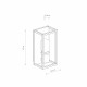 Уличный настенный светильник Nowodvorski Margot Graphite 10504