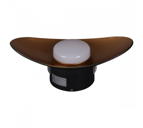 Уличный настенный светильник Reluce 86868-9.2-001JH LED7W BK+GD Уличный настенный светильник Reluce 86868-9.2-001JH LED7W BK+GD