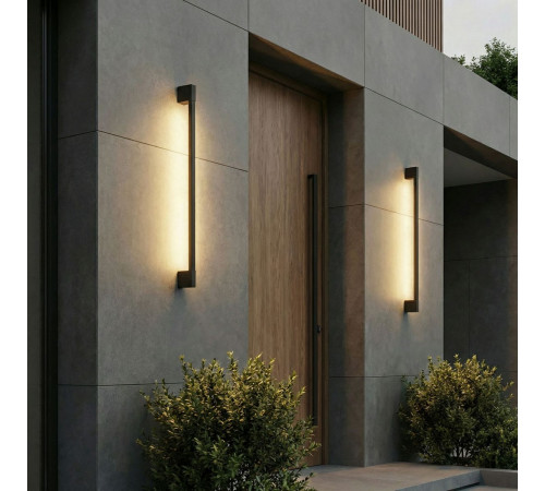 Уличный настенный светильник Elektrostandard Argos 35122/D черный 4690389219276 a072071