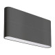 Уличный настенный светильник Arlight SP-FLAT-S175x90-2x5W Day4000-MIX (Черный, 75 deg, 230V) (IP65 Металл) 063611