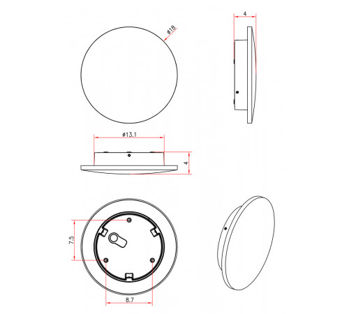 Уличный настенный светильник Arte Lamp Nimbo A1510AL-1WH