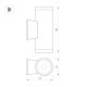 Уличный настенный светильник Arlight LGD-WALDER-R68-2x7W Day4000-MIX (Черный, 40 deg, 230V) (IP65 Металл) 060954
