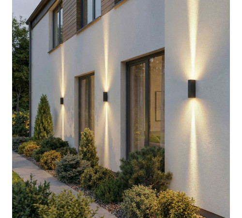 Уличный настенный светильник Elektrostandard Blaze 35136/W черный 4690389219061 a072074