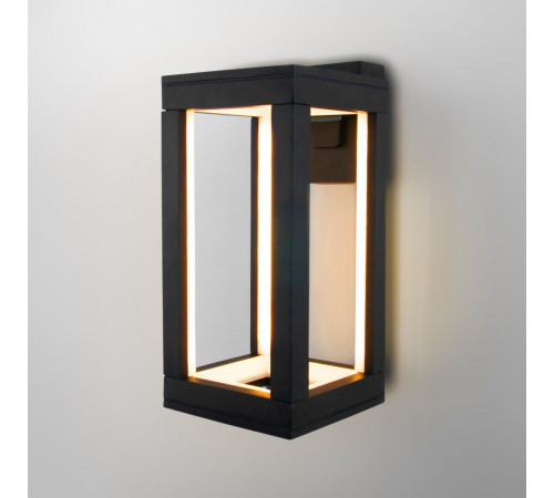 Уличный настенный светильник Elektrostandard Frame 1527 TECHNO LED черный 4690389219108 a072090