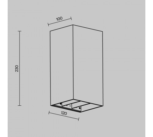 Уличный настенный светильник Maytoni Drape O525WL-L20B3K