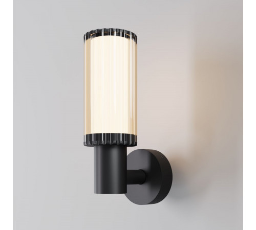 Уличный настенный светильник Maytoni Rib O502WL-01B