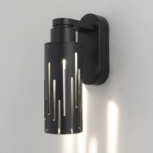 Уличный настенный светильник Elektrostandard Streak 35197/W черный 4690389219498 a072055