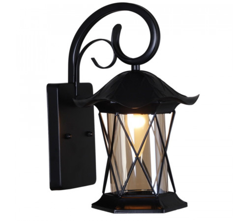 Уличный настенный светильник Reluce 08281-9.2-001U BK RLOS