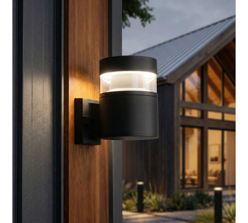 Уличный настенный светильник Elektrostandard 1530 TECHNO LED черный 4690389219139 a072083
