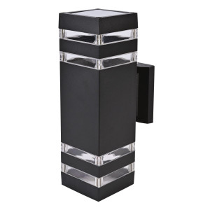 Уличный настенный светильник Uniel UUL-S24A 2x60W/E27 IP65 BLACK UL-00012923