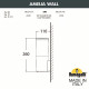 Уличный настенный светильник Fumagalli AMELIA WALL DR2.570.000.AYE27