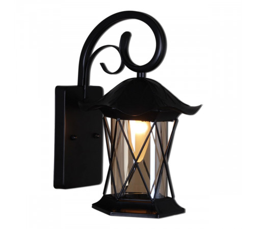 Уличный настенный светильник Reluce 08281-9.2-001U BK RLOS