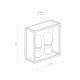 Уличный настенный светильник Nowodvorski Margot Graphite 10503