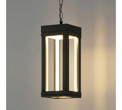 Уличный подвесной светильник Elektrostandard Frame 1528 TECHNO LED черный 4690389219115 a072091