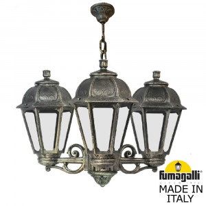 Уличный подвесной светильник Fumagalli SICHEM/SABA 3L K22.120.S30.BXE27