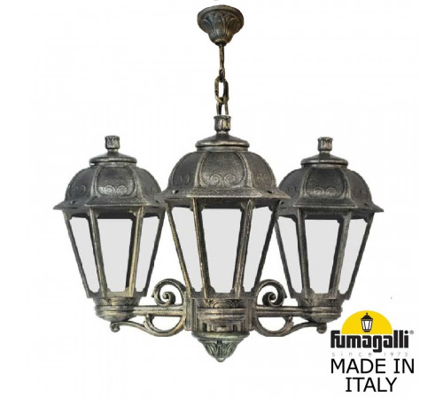 Уличный подвесной светильник Fumagalli SICHEM/SABA 3L K22.120.S30.BXE27