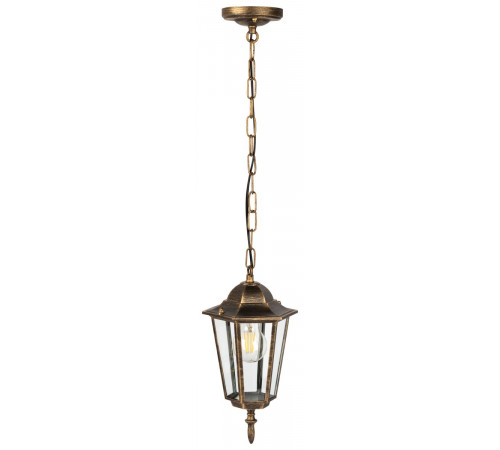 Уличный подвесной светильник ЭРА Веледа GBS-104-BR-0810 230В Е27 IP54 бронза Б0071481