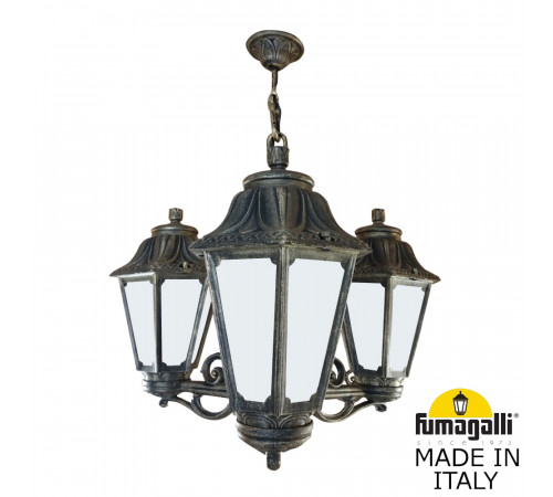 Уличный подвесной светильник Fumagalli SICHEM/ANNA 3L E22.120.S30.BYE27