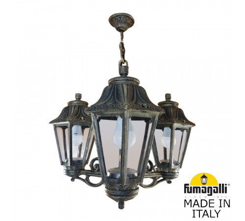 Уличный подвесной светильник Fumagalli SICHEM/ANNA 3L E22.120.S30.BXE27